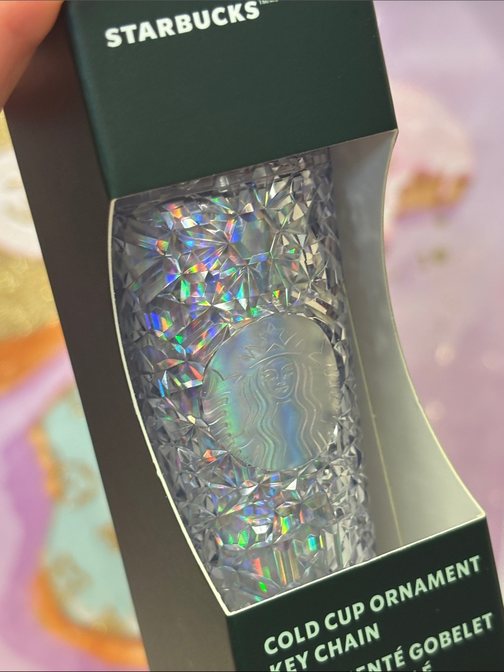 Starbucks Iridescent Cup Keychain 🆕 - Picture 2 of 4